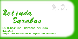 melinda darabos business card